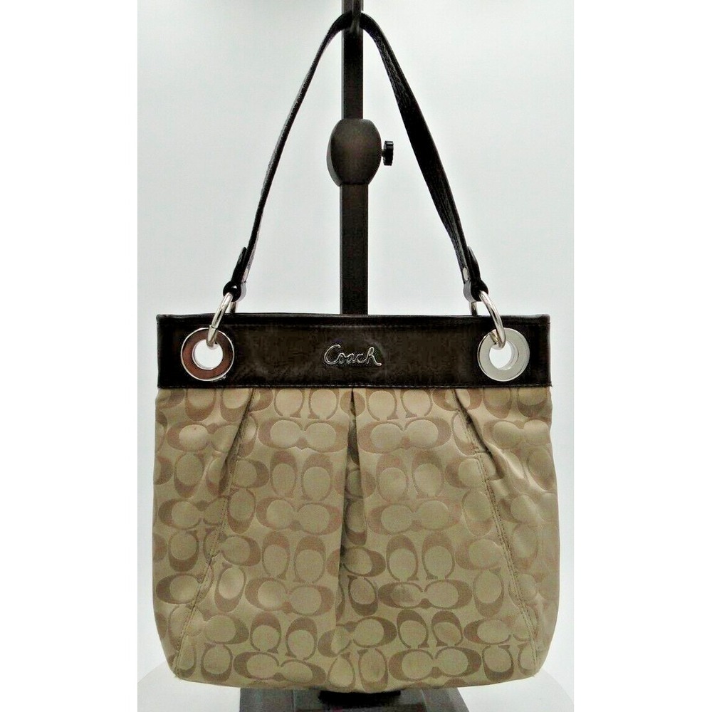 Coach‎ D1261-F17599 Monogram Signature Textile Crossbody/Shoulder Bag